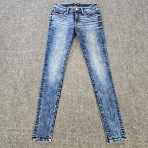 Buckle Black Jeans Womens 26x32 Blue Skinny Acid Wash Stretch